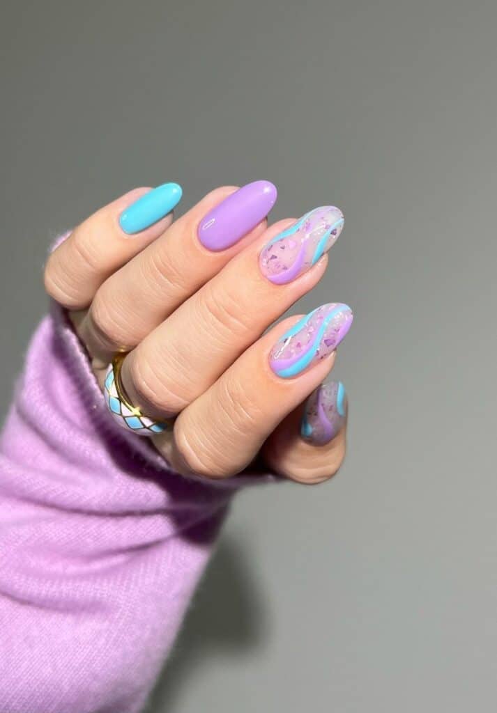 Confetti Nails Designs For May