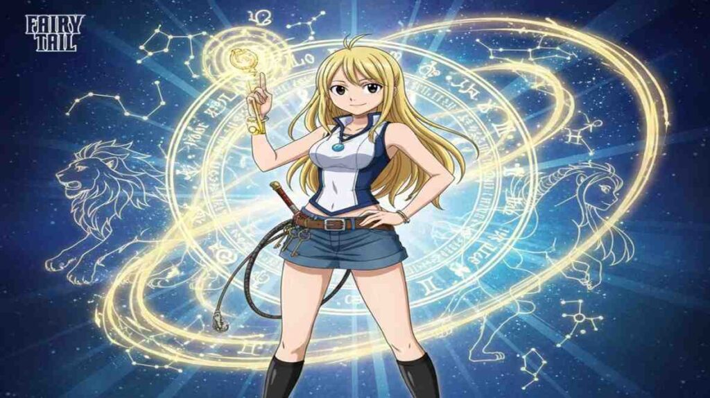 Lucy Heartfilia vibrant fantasy elements from the anime series